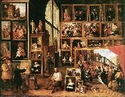 TENIERS, David the Younger The Gallery of Archduke Leopold in Brussels at oil painting on canvas
